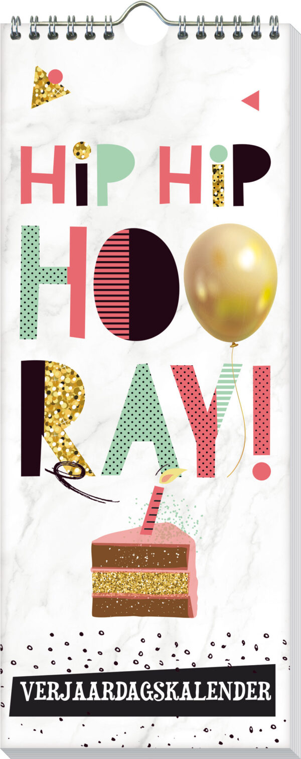 Vp 9789464323139 Hip Hip Hooray 2 Verjaardagskalender