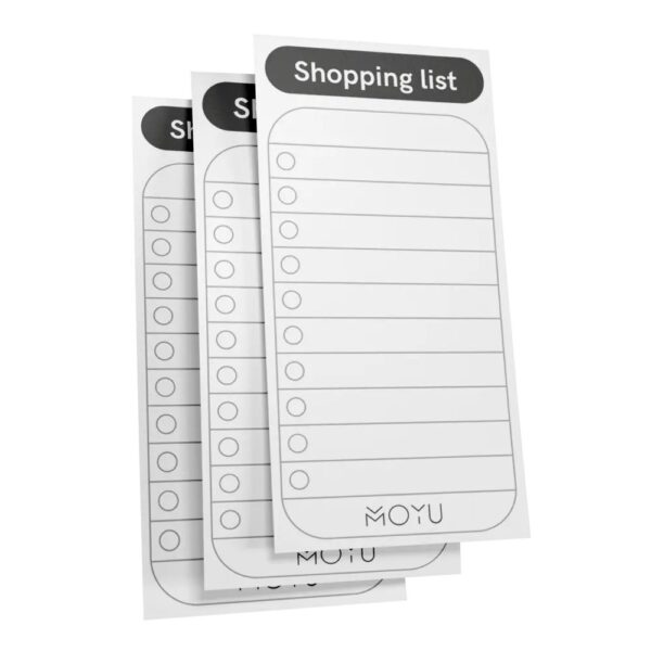 MOYU - Uitwisbare Smart Shoppinglists - Set van 3 lijstjes - Afbeelding 2