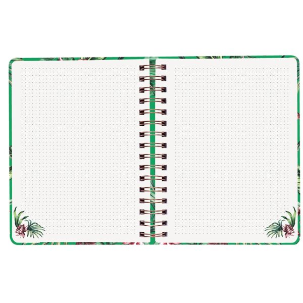 Cedon Notitieboek Ringband Tropical Green- A5 - Afbeelding 2