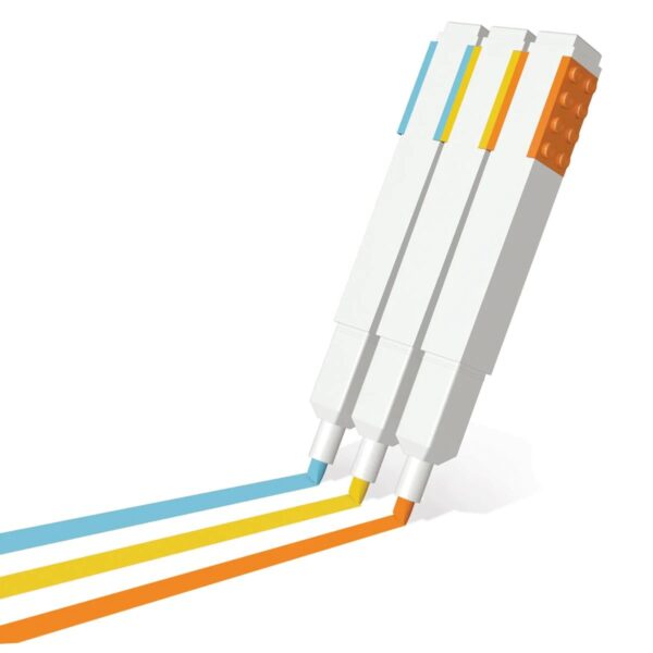 LEGO Fluo-stiften - 3 stuks - Afbeelding 2
