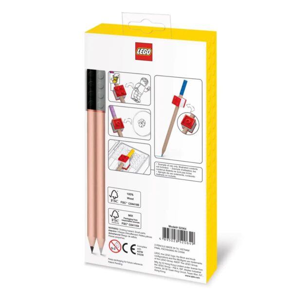 LEGO Kleurpotloden met topper - 12 kleuren - Afbeelding 3
