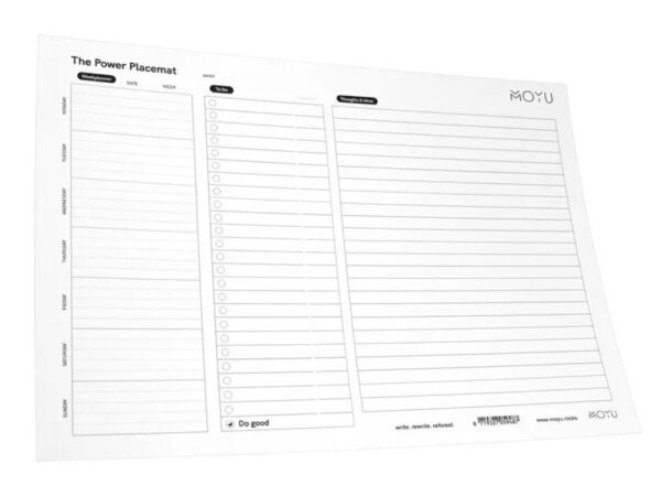 MOYU - Uitwisbare Power Placemat A3