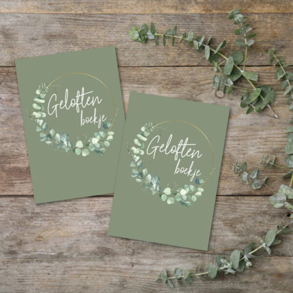 Bonjour to you - Gelofte boekjes - Floral - 2 stuks