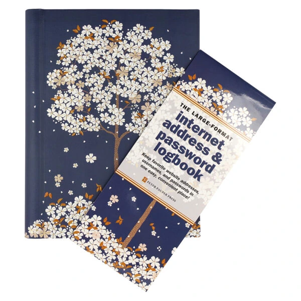 Peter Pauper Internet address & password logbook A5 - Falling Blossoms - Afbeelding 2