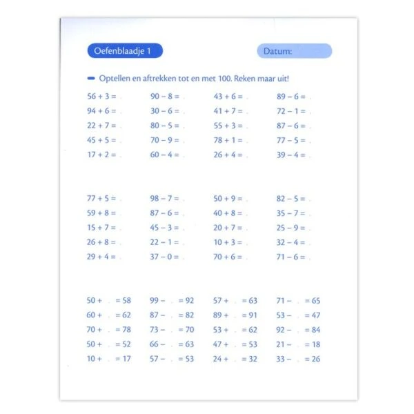 Tijd voor huiswerk - Oefenblaadjes rekenen (8-9 j.) - Afbeelding 2