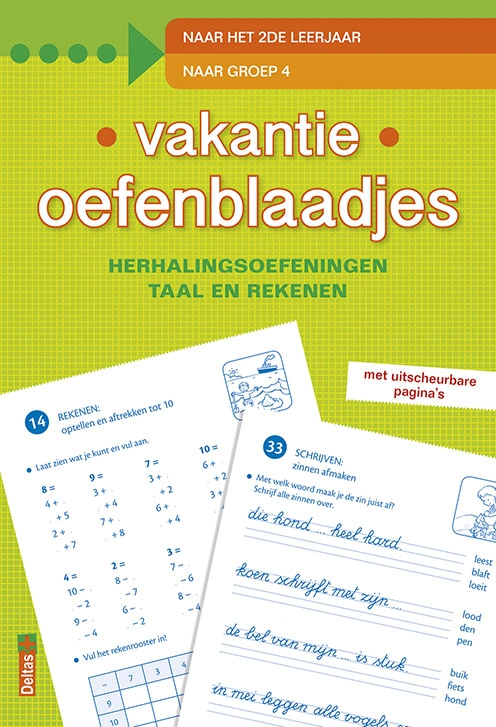 Vakantie oefenblaadjes - Naar het 2de leerjaar/groep 4
