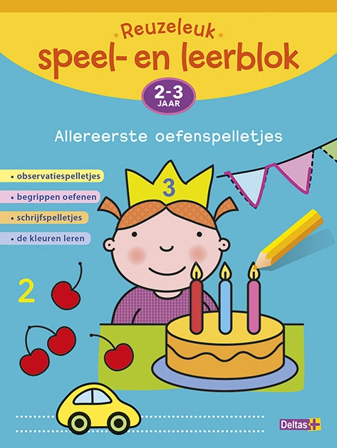 Reuzeleuk speel- en leerblok - Allereerste oefenspelletjes (2-3 j.)