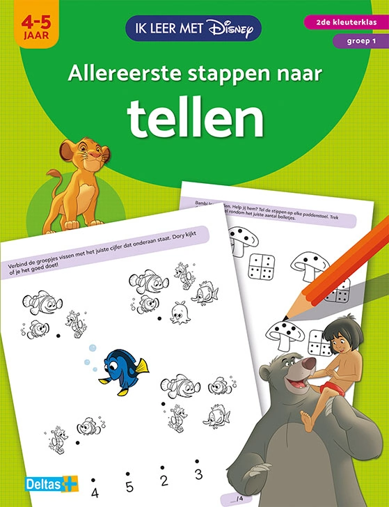 Ik leer met Disney - Allereerste stappen naar tellen (4-5 j.)