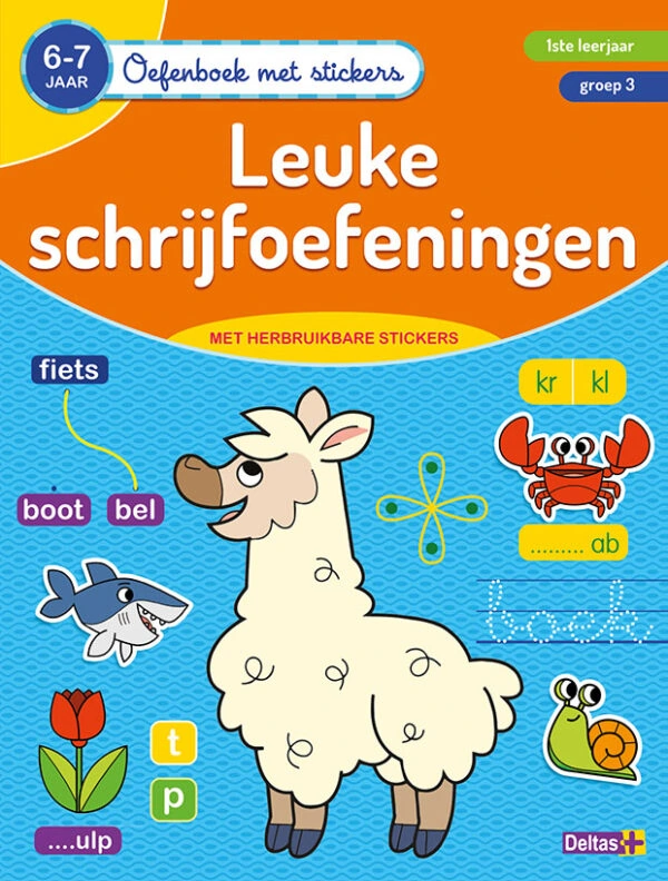 Oefenboek met stickers - Leuke schrijfoefeningen (6-7 j.)