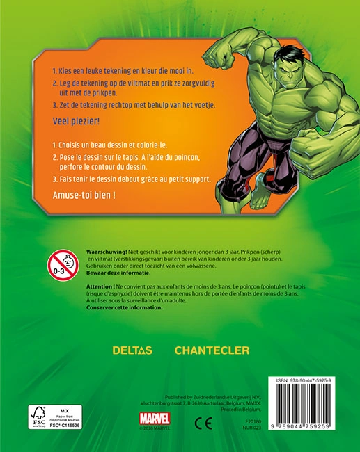 Marvel Avengers Prikblok – incl. viltmat & prikpen - Afbeelding 3