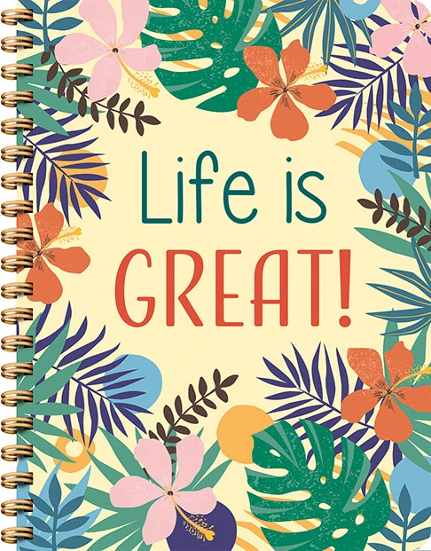 Notitieboek - Life is great! - lijnen - A5