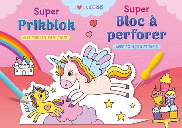 Super prikblok -  I love unicorns
