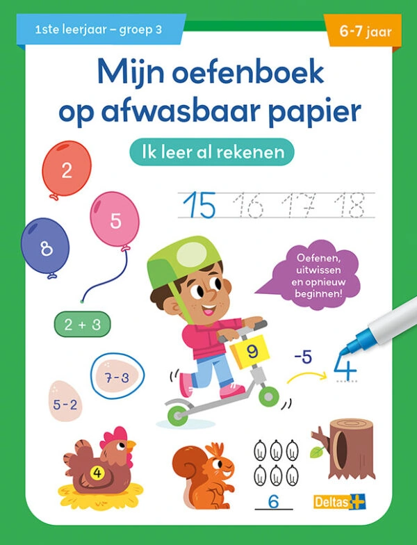 Mijn oefenboek op afwasbaar papier - Ik leer al rekenen (6-7 j.)