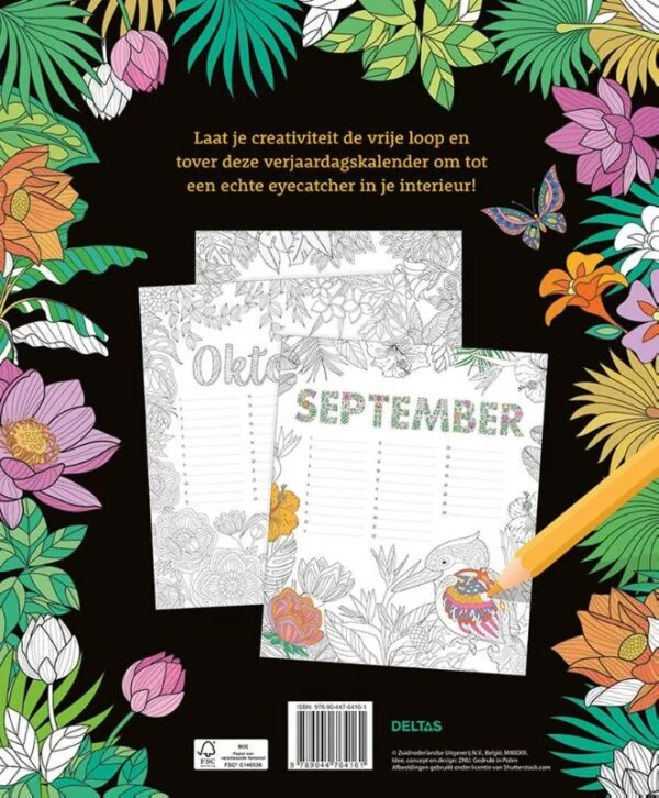 Happy birthday! Kleurkalender - Tropical - Afbeelding 3