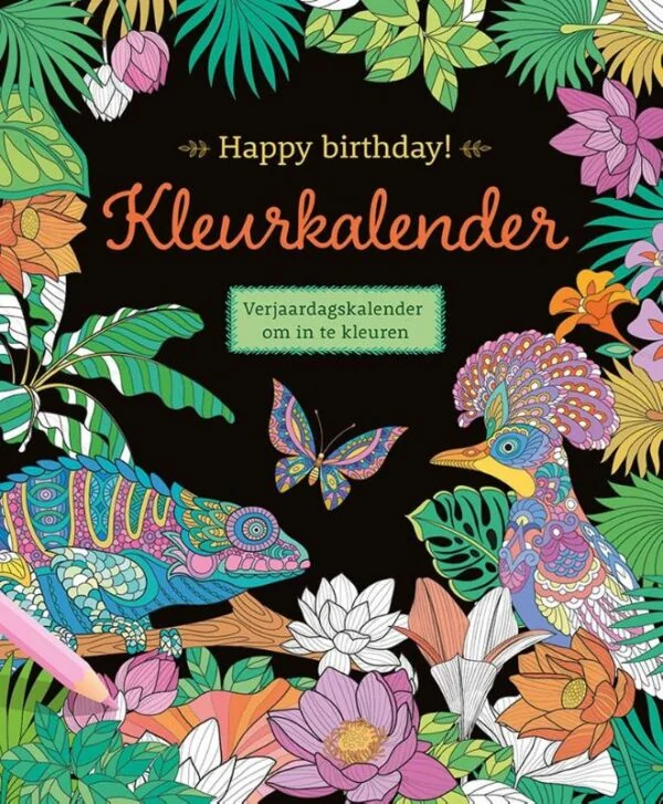 Happy birthday! Kleurkalender - Tropical