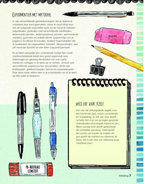 Mijn Art Journal - Een jaar vol creatieve uitdagingen - Afbeelding 6