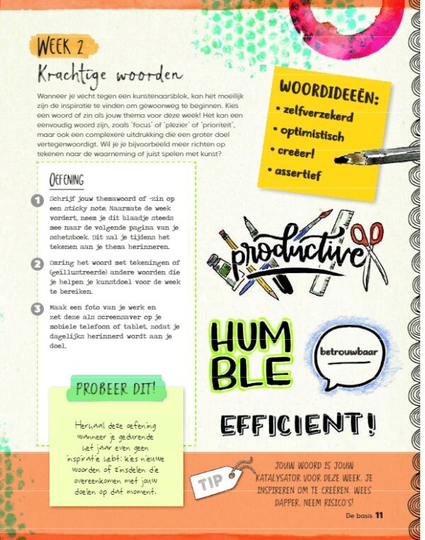 Mijn Art Journal - Een jaar vol creatieve uitdagingen - Afbeelding 9