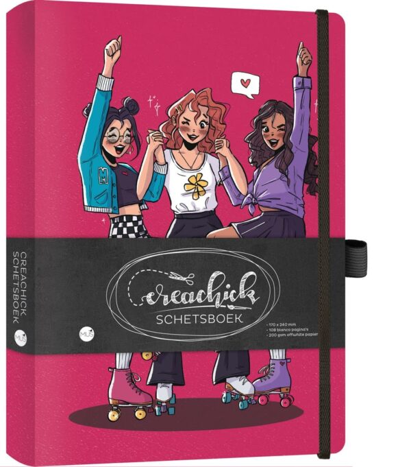 CreaChick Schetsboek - Dieproze