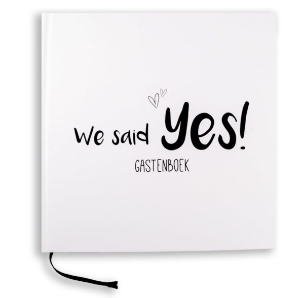 Fyllbooks Gastenboek bruiloft - We said yes!