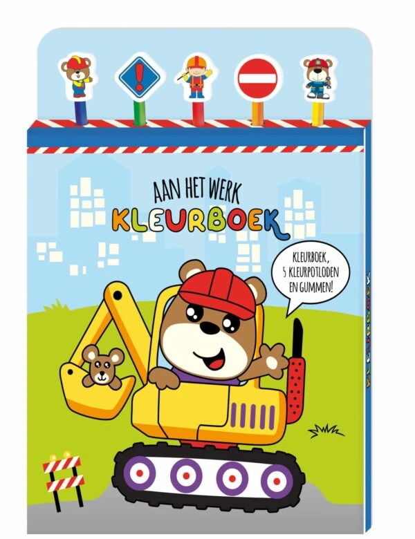 Vrolijke kleurboeken - Aan het werk