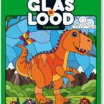 Glas-in-lood kleurboek - Dinosaurus