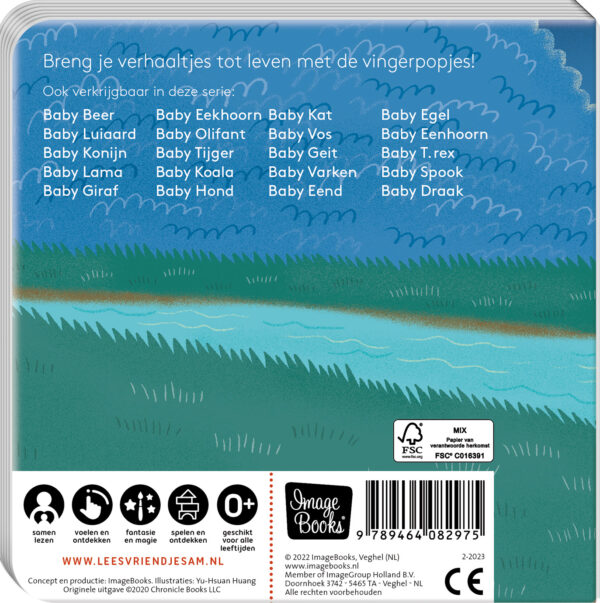Vingerpopboekje - Baby Wasbeer - Afbeelding 7