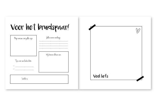 Fyllbooks Gastenboek bruiloft - We said yes! - Afbeelding 4