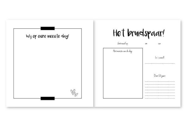 Fyllbooks Gastenboek bruiloft - We said yes! - Afbeelding 2