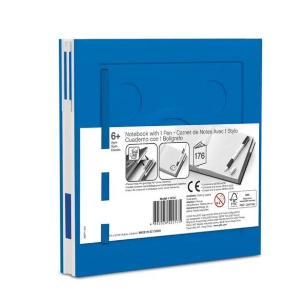 LEGO Notitieboek met Gelpen - Blauw - Afbeelding 3