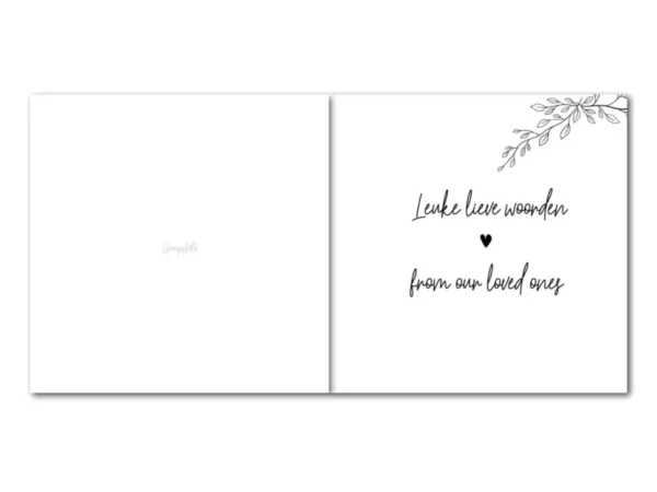 Bonjour to you - Gastenboek Bruiloft - Sage Green XL - 100 gasten - Afbeelding 6