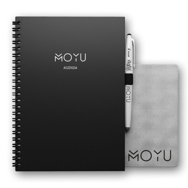 MOYU Uitwisbare Agenda – Business Black - Inclusief MOYU pen, doekje en penloop