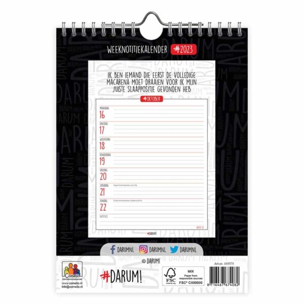 Darum Weekkalender 2024 - Afbeelding 3