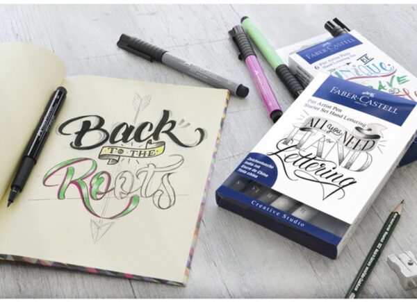 Faber-Castell Pitt Artist Pen handlettering 8-delig - Afbeelding 4