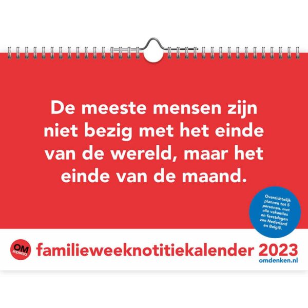 Omdenken Familie weekkalender 2023