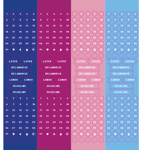 Flowers & Birds Jaarplanner - Afbeelding 10