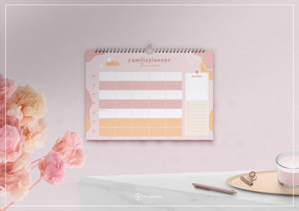 Fyllbooks Familieplanner 2023 - A4 - Pastel - Afbeelding 2