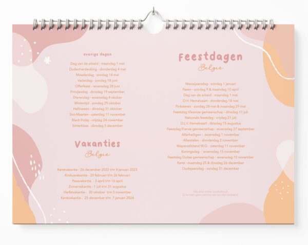 Fyllbooks Familieplanner 2023 - A4 - Pastel - Afbeelding 5