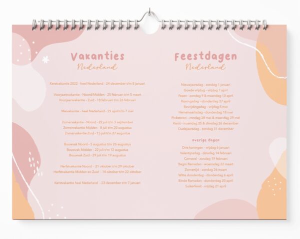 Fyllbooks Familieplanner 2023 - A4 - Pastel - Afbeelding 4