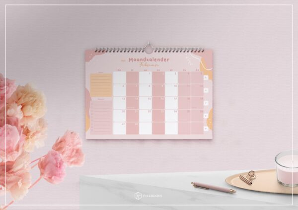 Fyllbooks Maandkalender 2023 - A4 - Pastel - Afbeelding 3