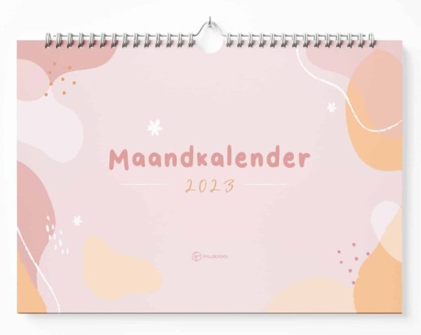 Fyllbooks Maandkalender 2023 - A4 - Pastel
