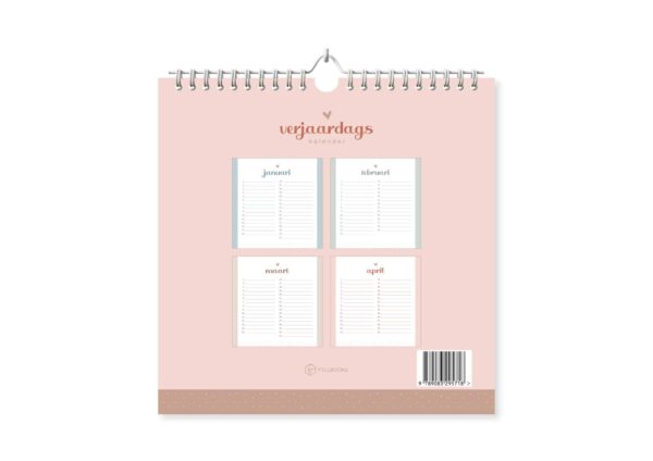 Fyllbooks Verjaardagskalender - Pink & Blue - Afbeelding 8