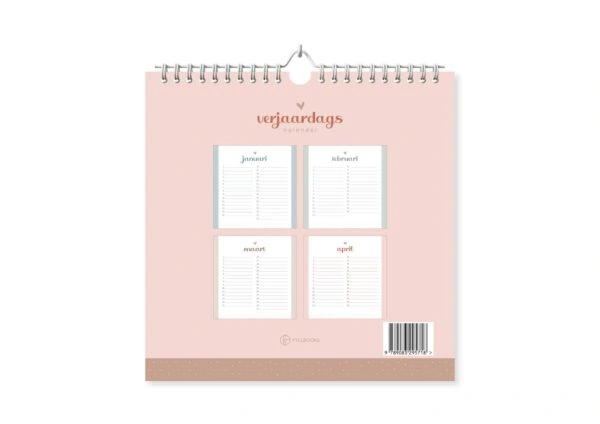 Fyllbooks Verjaardagskalender - Pink & Blue - Afbeelding 8