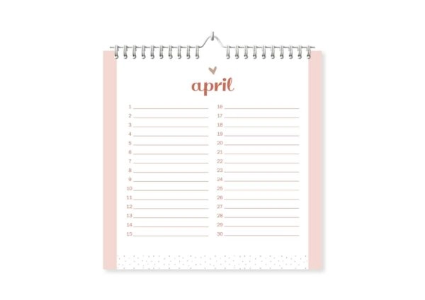 Fyllbooks Verjaardagskalender - Pink & Blue - Afbeelding 7