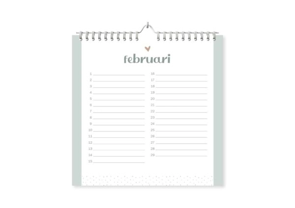 Fyllbooks Verjaardagskalender - Pink & Blue - Afbeelding 5