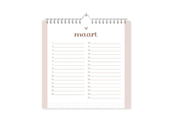 Fyllbooks Verjaardagskalender - Pink & Blue - Afbeelding 6