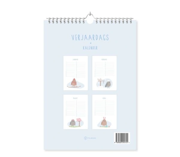 Fyllbooks Verjaardagskalender A4 - Birds - Afbeelding 16