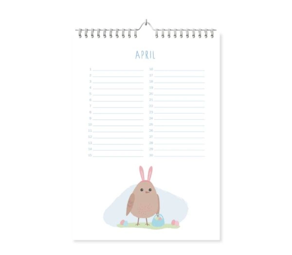 Fyllbooks Verjaardagskalender A4 - Birds - Afbeelding 7
