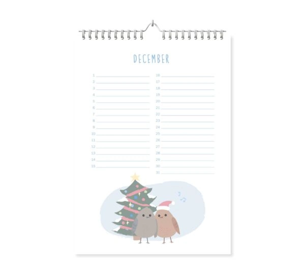 Fyllbooks Verjaardagskalender A4 - Birds - Afbeelding 15