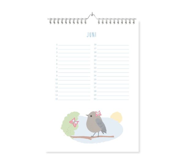 Fyllbooks Verjaardagskalender A4 - Birds - Afbeelding 9