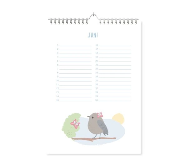 Fyllbooks Verjaardagskalender A4 - Birds - Afbeelding 9